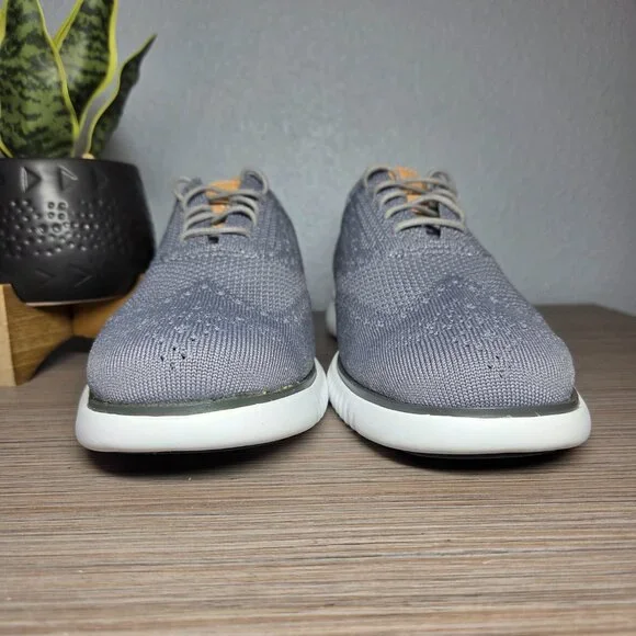 New!! Cole Haan 2.ZERØGRAND Stitchlite Sneakers 8.5M White Ironstone Lightweight - Picture 4 of 11